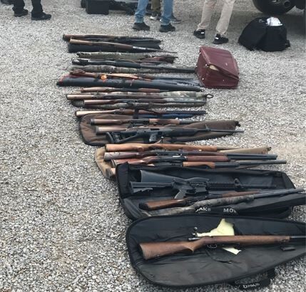 96 guns seized during the course of the joint investigation