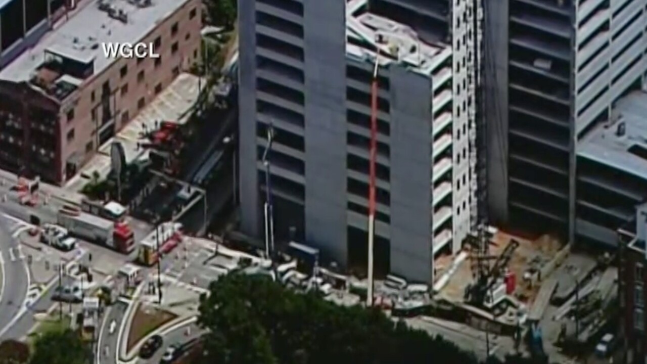 Parking deck collapse in Atlanta leaves at least 1 injured