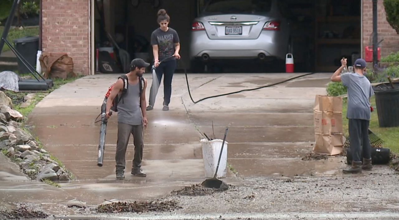 Parma flooding clean up
