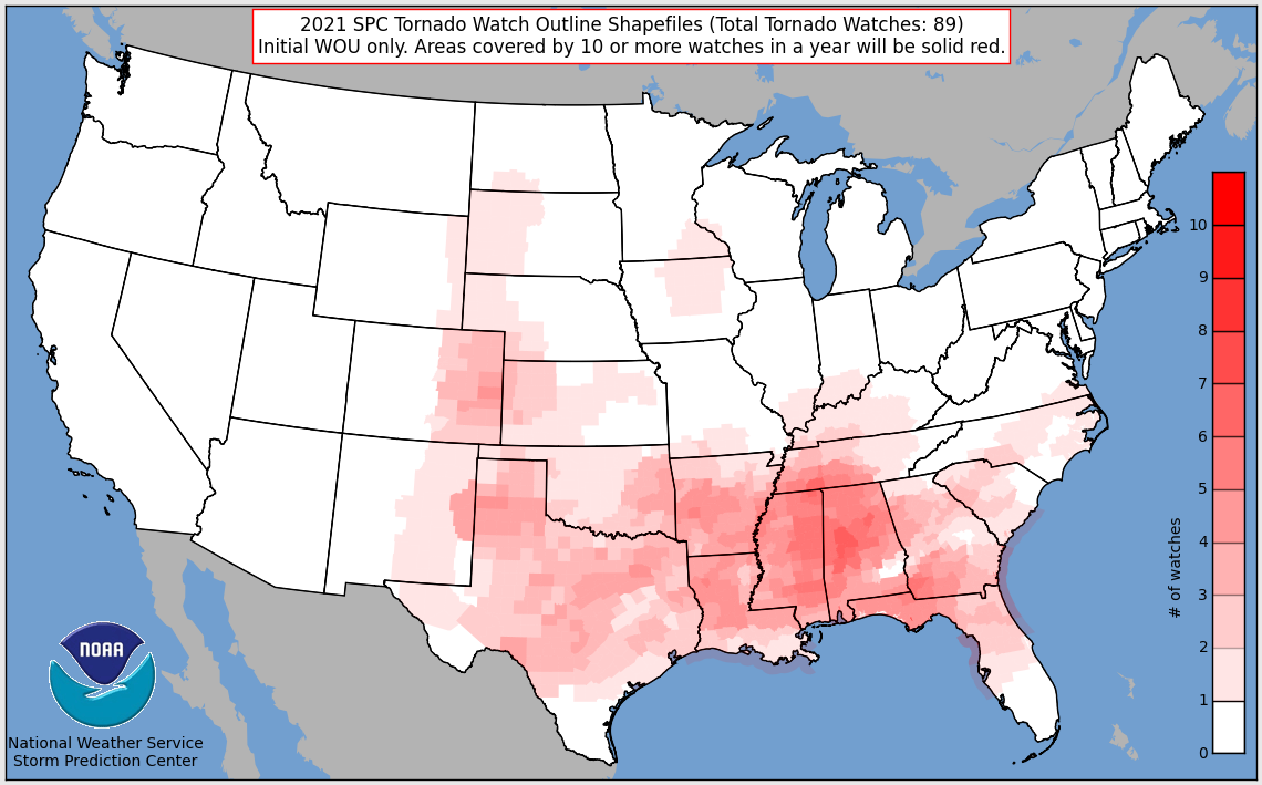 Tornado Watches In 2021