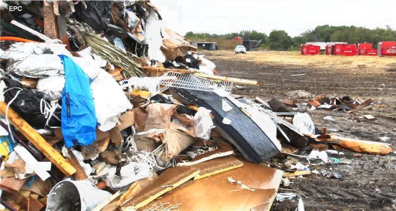 Hillsborough County EPC photos from an inspection after Sanchez was told to clean up unlicensed landfill