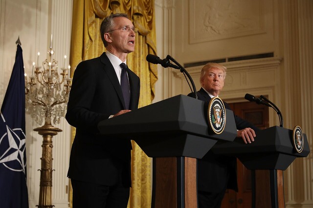 Photos mark Trump's first 100 days as president