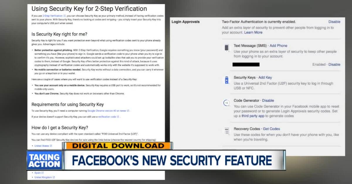 Facebook now has security key option for users