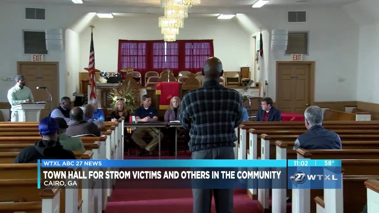 Cairo holds town hall for storm victims