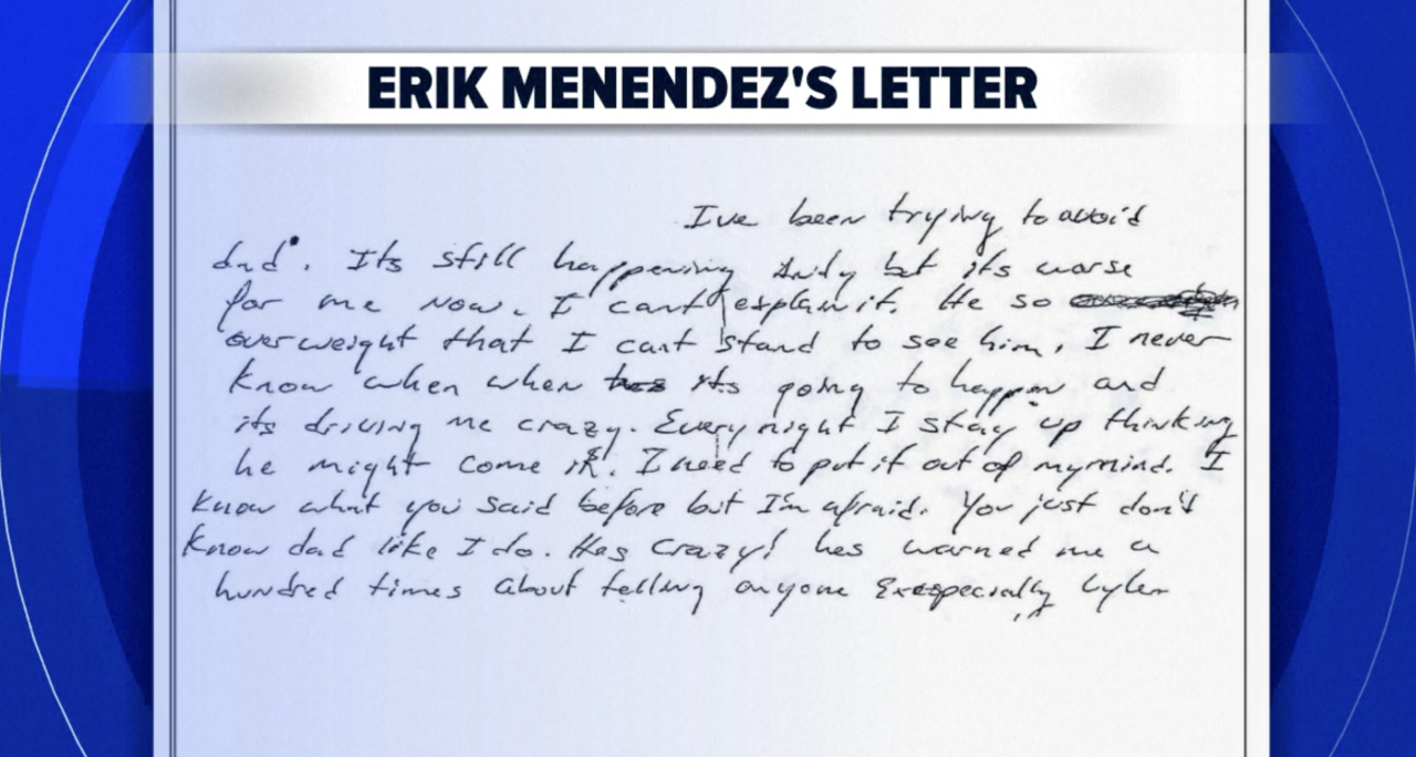 erik menendez letter