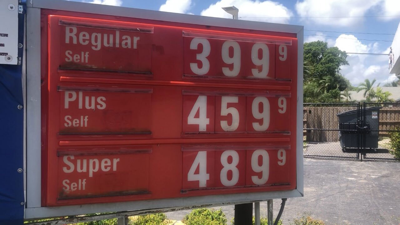 Gas prices in West Palm Beach, April 19, 2022