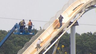 The waterslide where a 10-year-old boy was killed