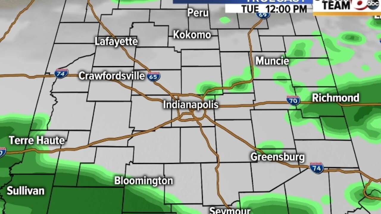PHOTOS: See when light showers will hit you