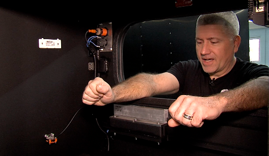 Hardware and electrical components installed