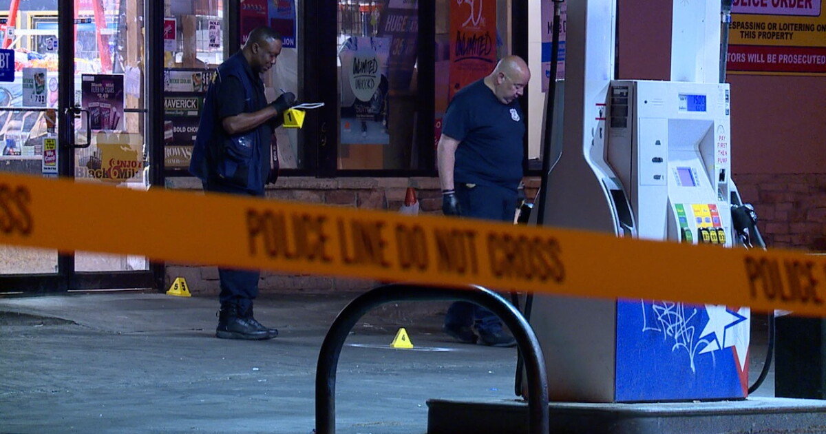 23-year-old man found shot, killed after shooting at gas station