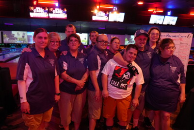 The Special Olympics bowling athletes