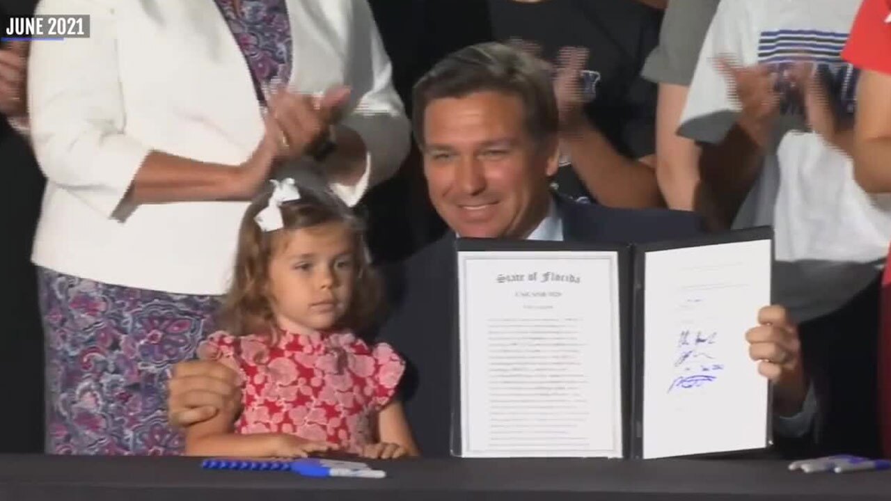 Gov. Ron DeSantis signs transgender athlete bill, June 2001