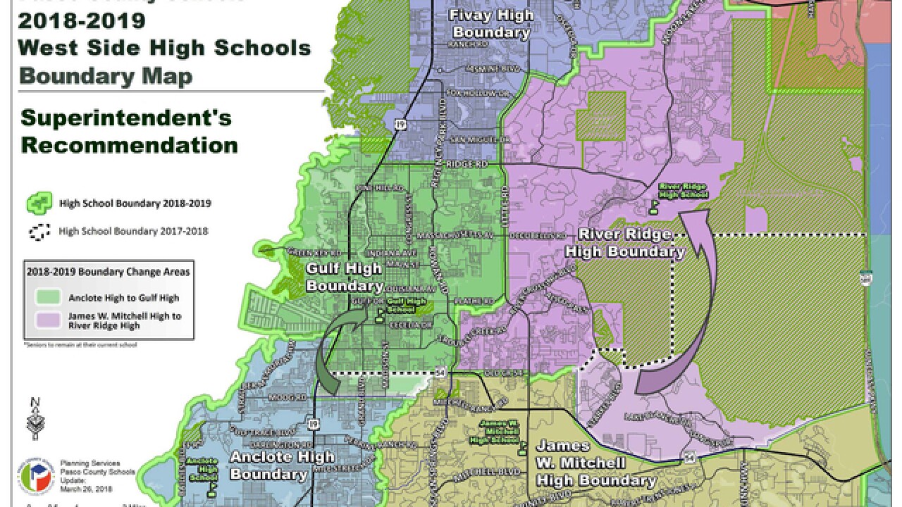 Pasco County school district changes school boundaries again after