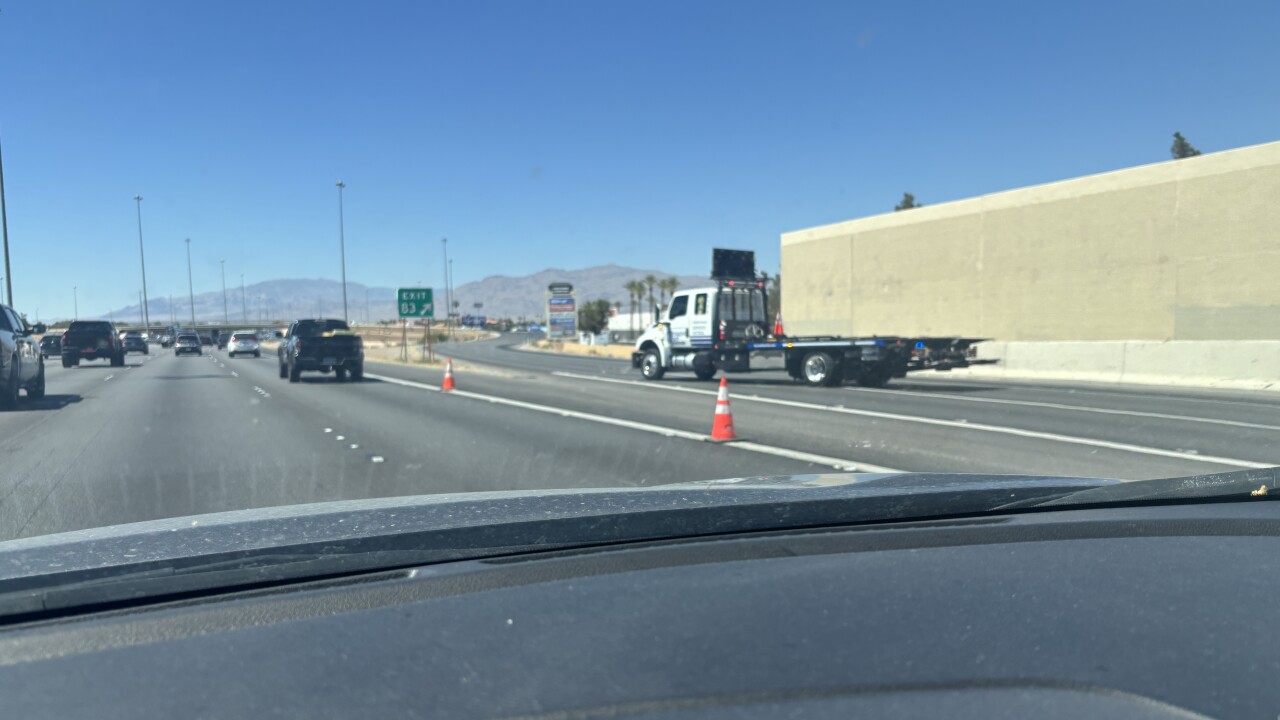 RTC: Exit 83 blocked, all lanes closed on northbound I-11 to Cheyenne Avenue following crash