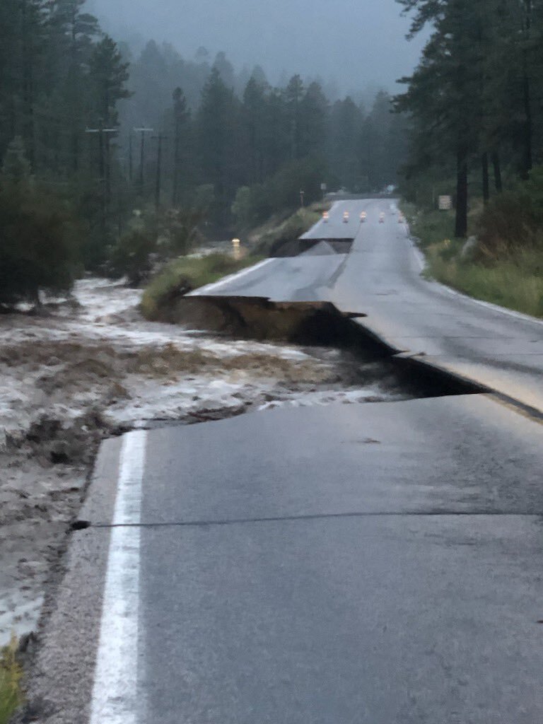 Flood damage - Kyle Canyon Road
