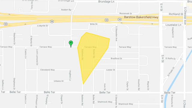 PG&E South Bakersfield Outage Jan 4 4:57 p.m.