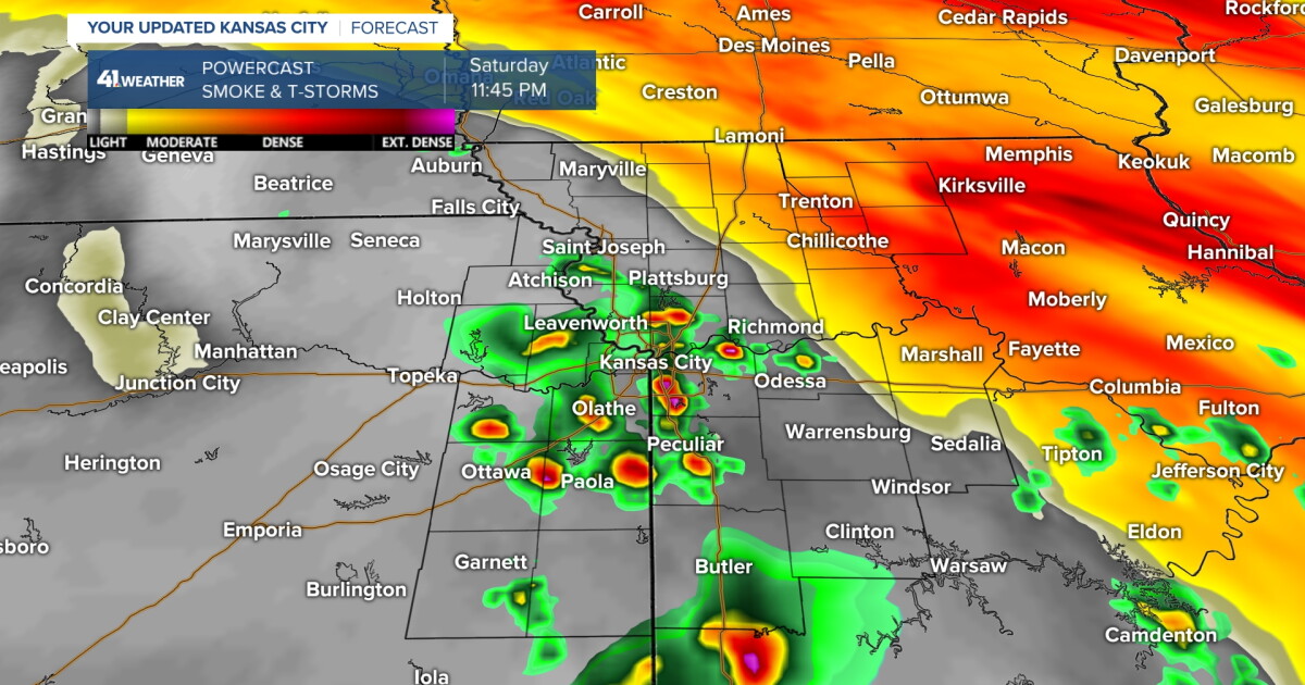 KSHB 41 Weather Blog | Tracking Smoke and Thunderstorm Chances