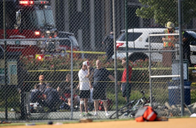 Photos: Shooting at practice for Congressional Baseball Game