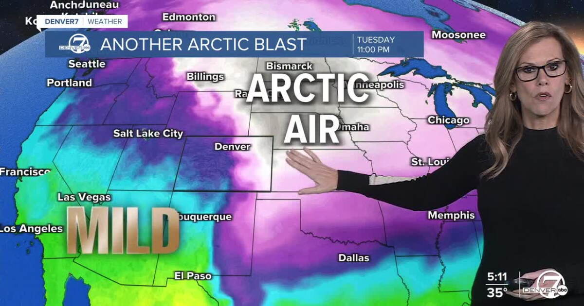 Arctic air and snow return to Denver to start this upcoming week