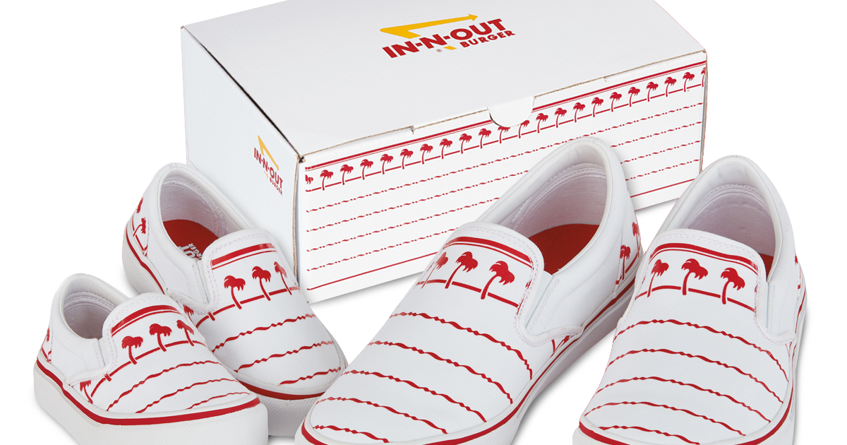 InNOut releases �drink cup� shoes designed with iconic logo