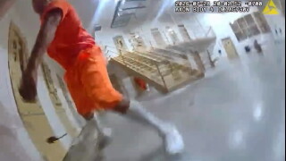 Body camera video shows an inmate in Arizona's Lewis prison attack a corrections officer.