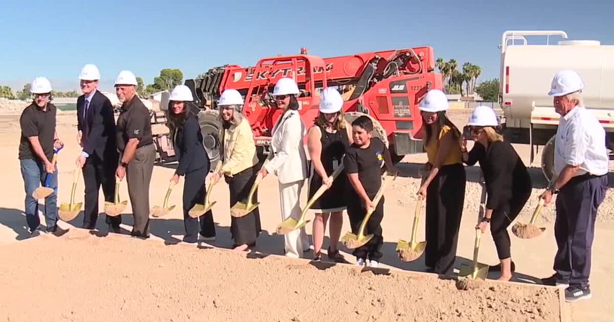 Officials and students break ground on new Wengert Elementary school in east valley