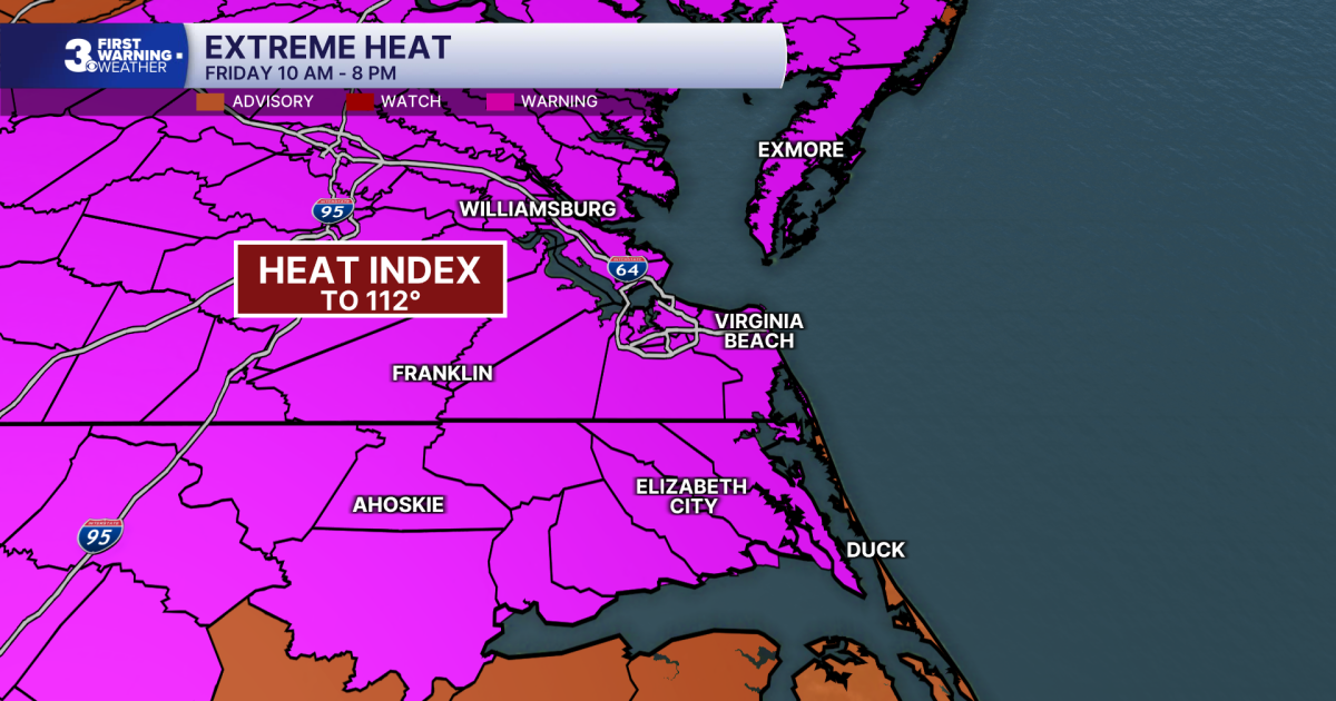 First Warning Forecast: Heat index to 110+ for the holiday weekend