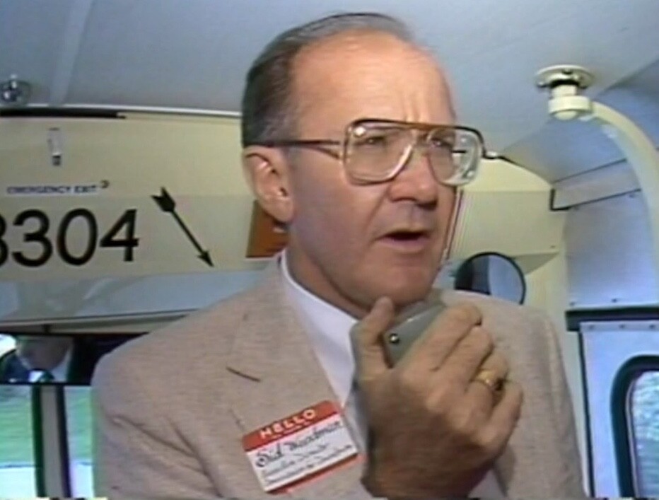 Sidney Weedman on a Metro bus