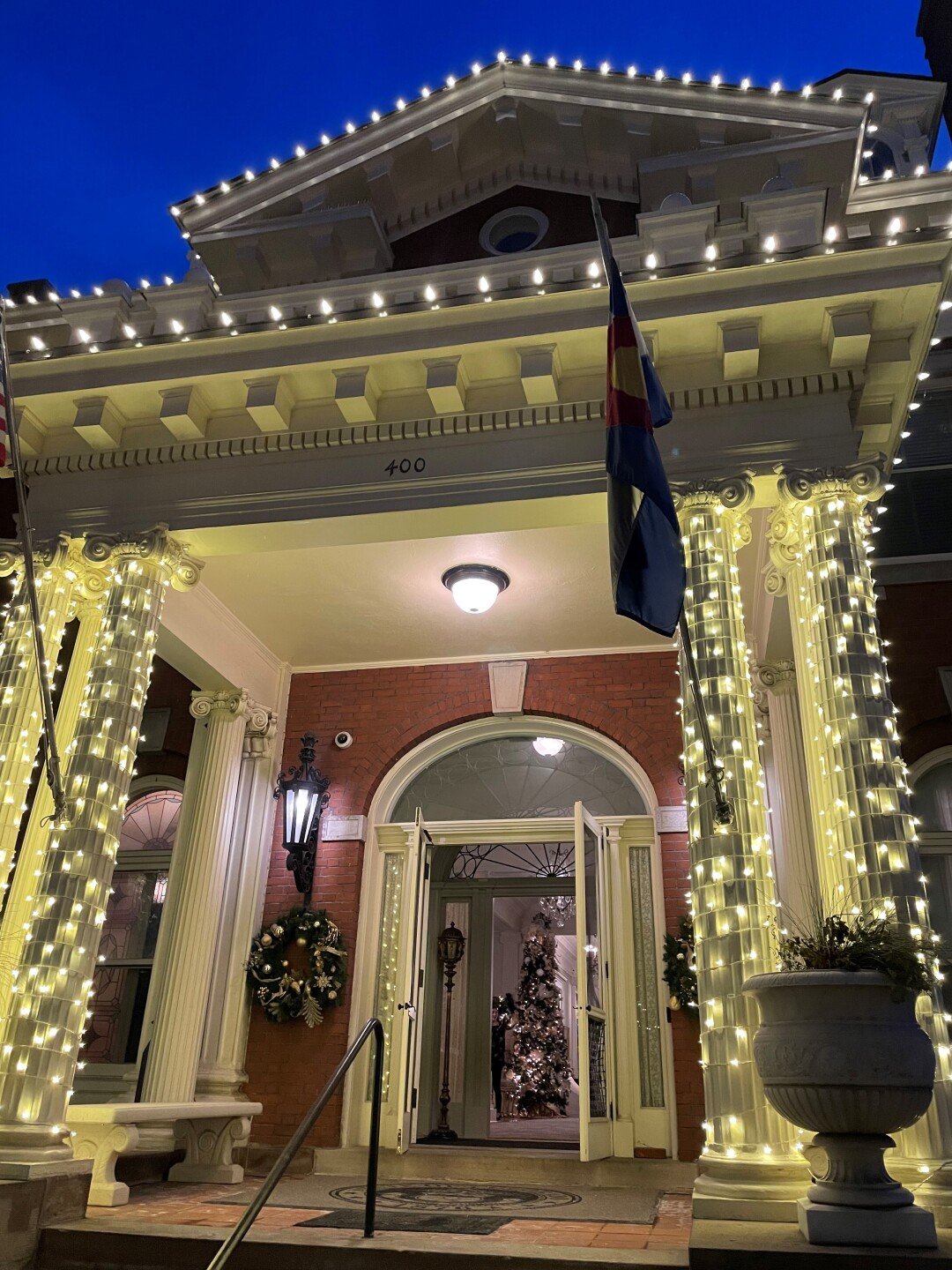 Holiday display returns to Governor's Residence