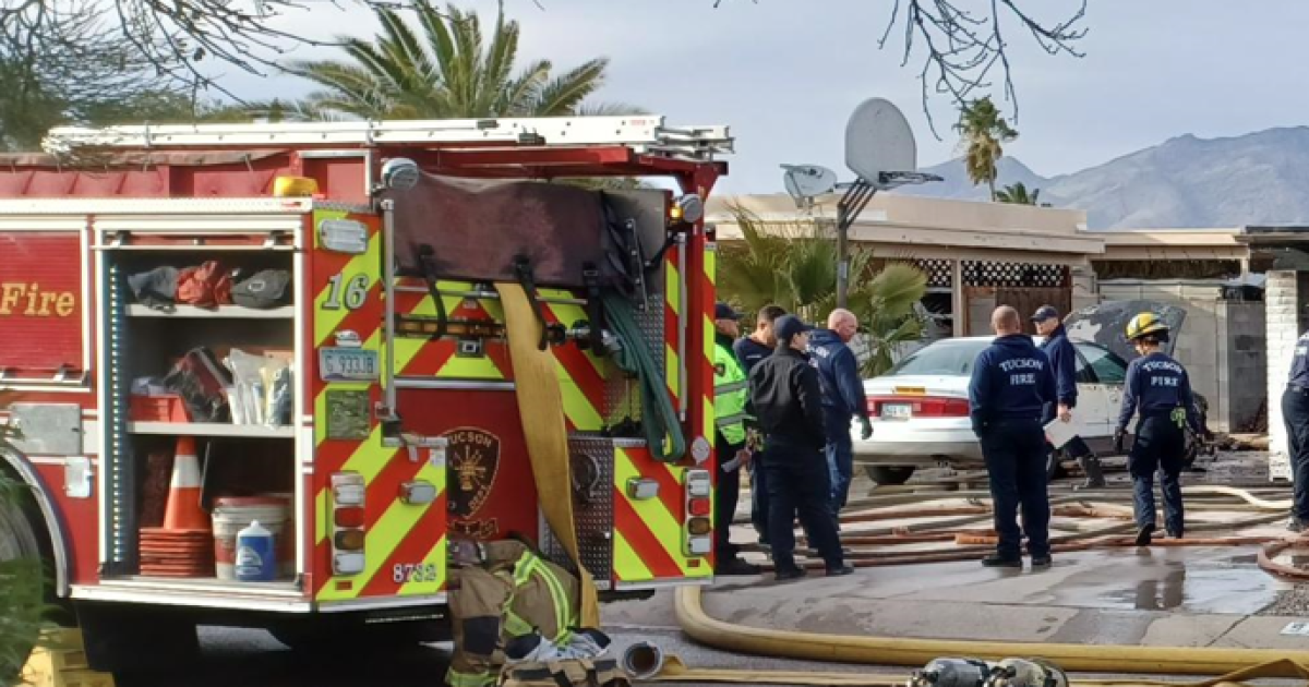 Tucson Fire Department controls house fire near Speedway and Harrison