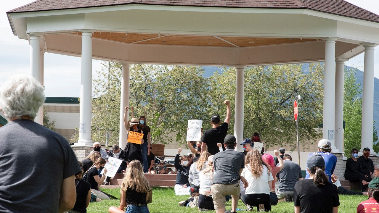 Peaceful protesters call for change at George Floyd demonstration in Red Lodge Saturday
