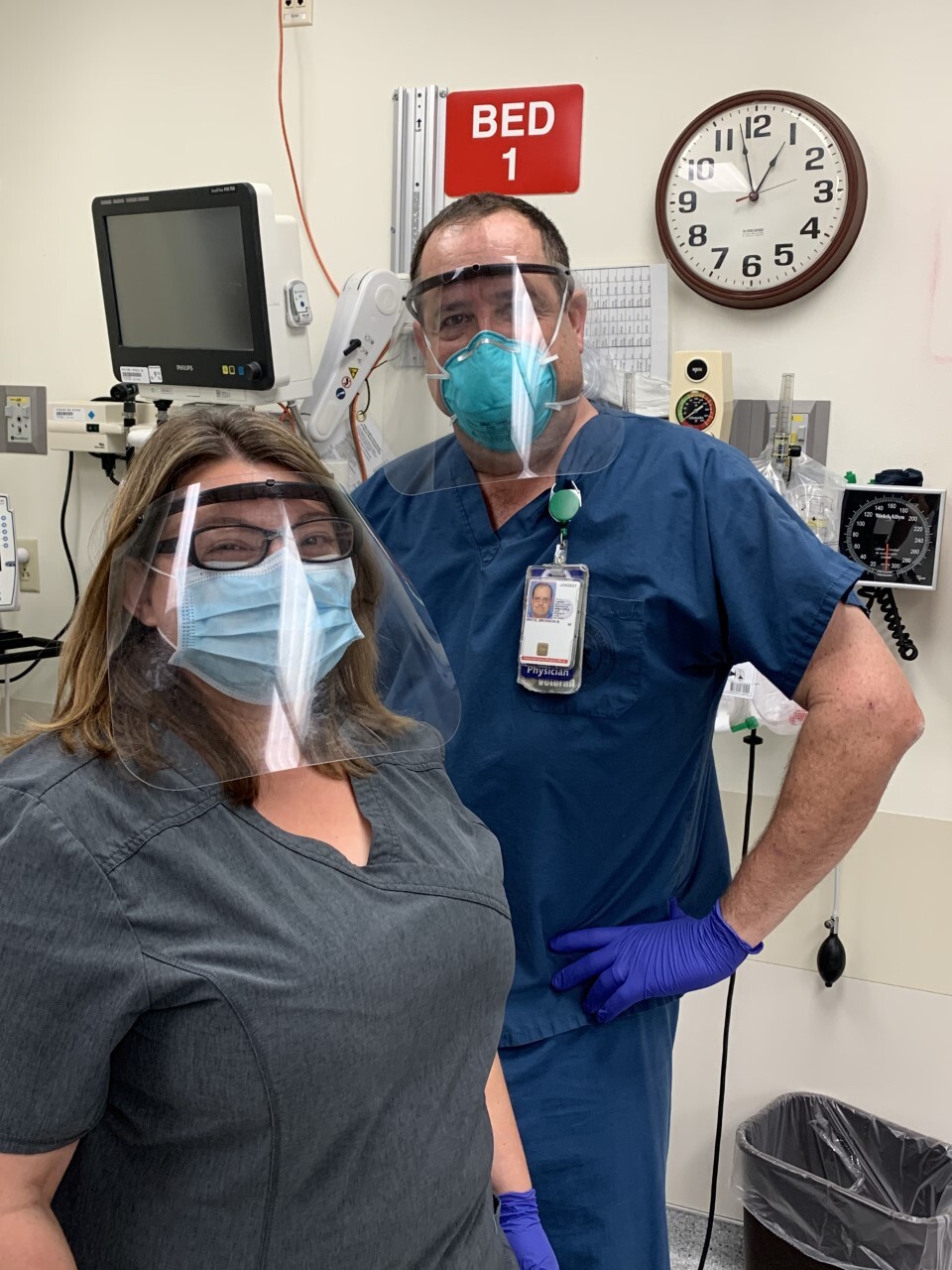 Dr. Bronson White at the VA Emergency Room