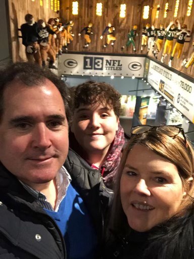 Teen from Spain travels to Wisconsin ahead of this weekend's Packers game