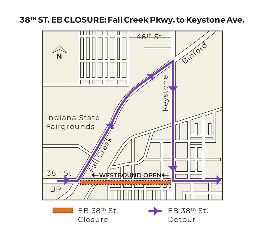 Purple Line 38th Street closure 2