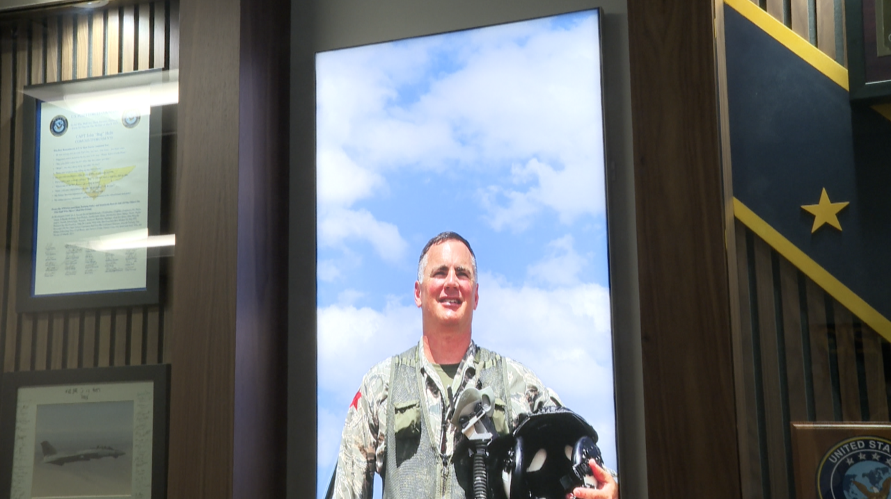 John Hefti in flight suit