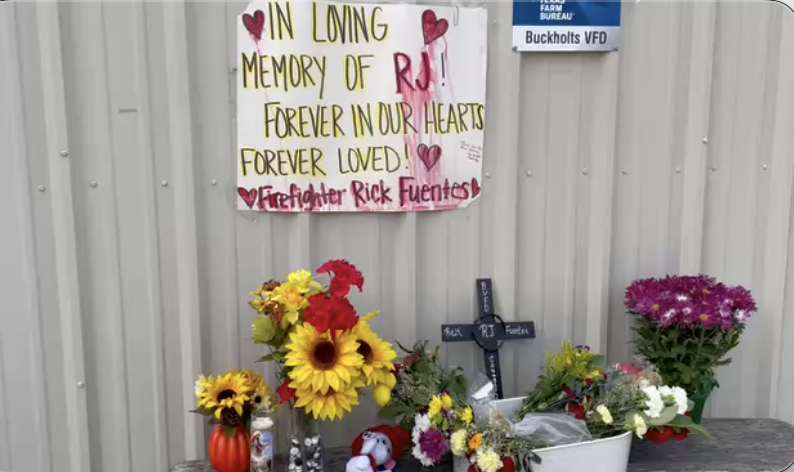 Milam County community lines the streets to honor fallen Buckholts volunteer firefighter Rick Fuentes