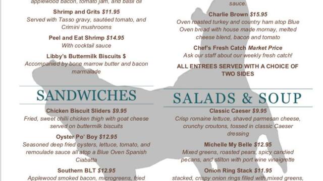 Libby's Southern Comfort menu