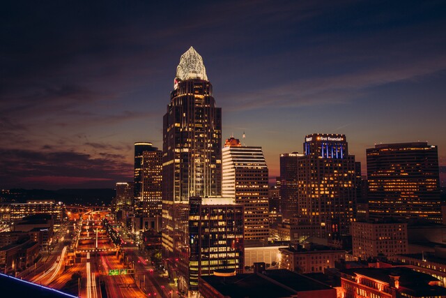 Cincygram The Cincinnati Skyline From Day To Night