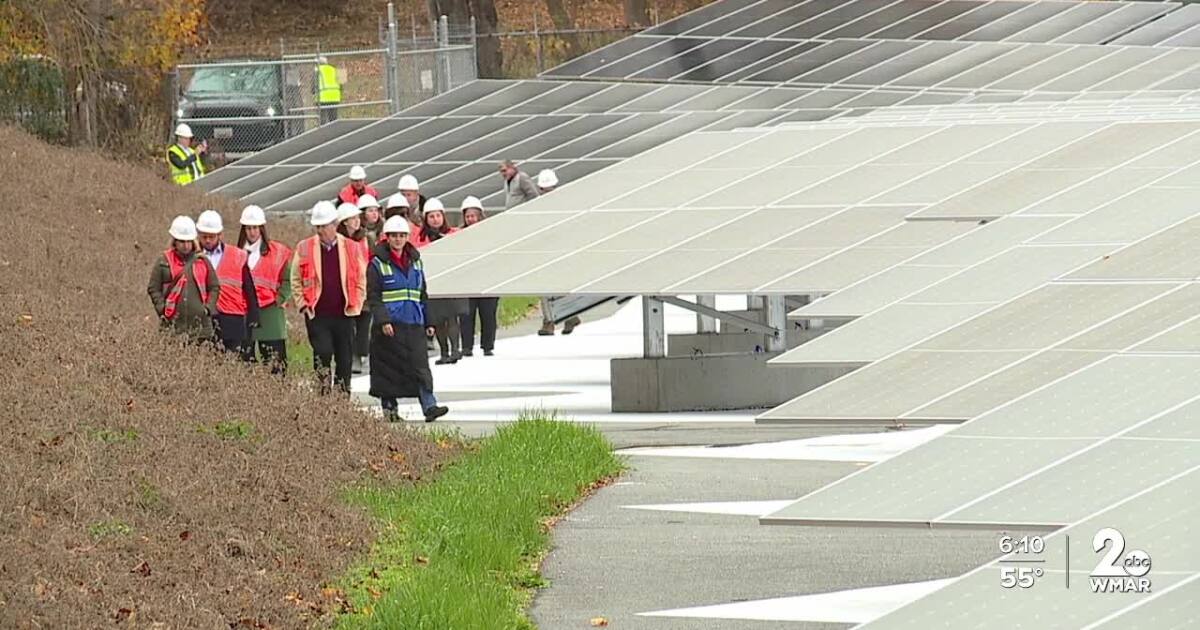 Solar panels bring new life to former Maryland Superfund site