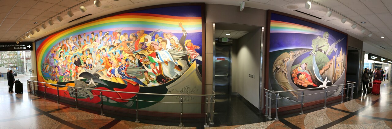 “Children of the World Dream of Peace” DIA mural