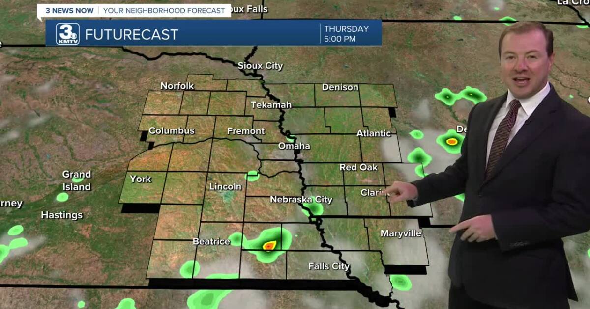 Highs in the 90s continue, isolated rain now on Thursday