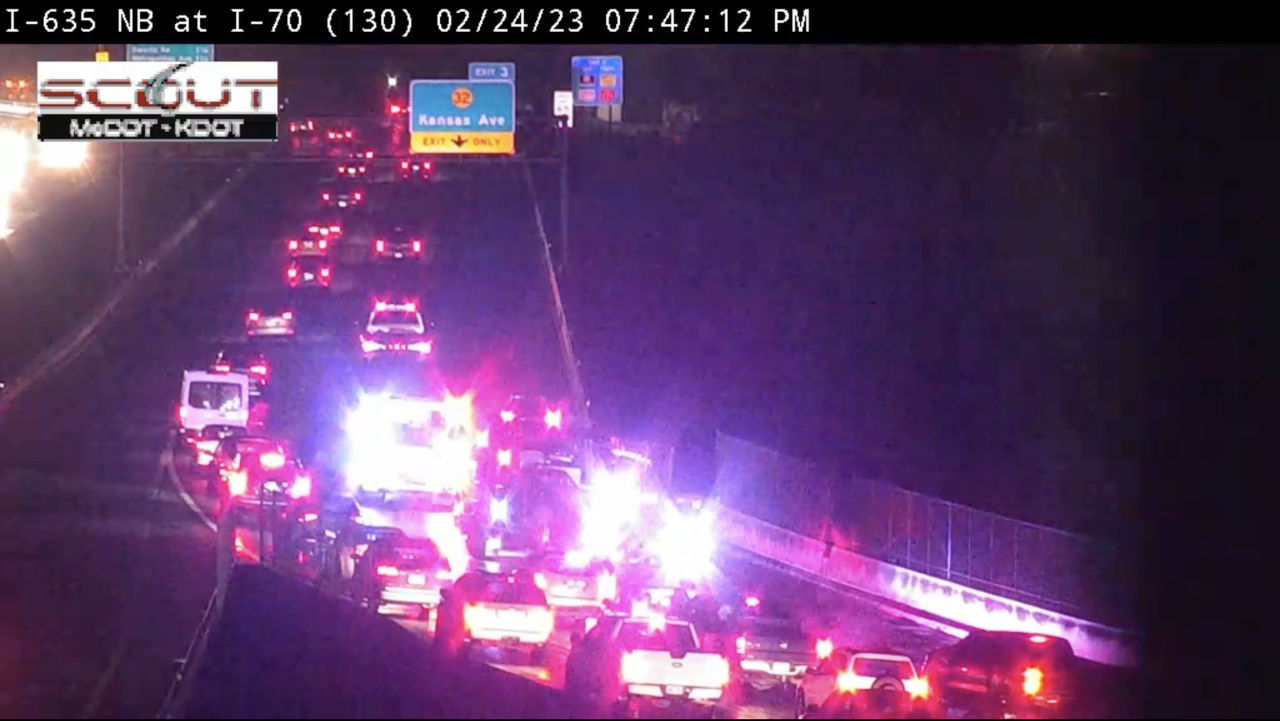 I-635 NB and I-70 EB crash