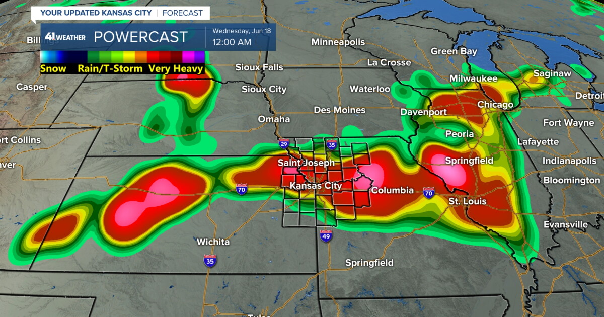 KSHB 41 Weather Blog | Strong to severe thunderstorms possible Tuesday ...