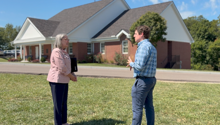 CHNK Chief Strategy Officer Julie Raia and WCPO 9's Sam Harasimowicz