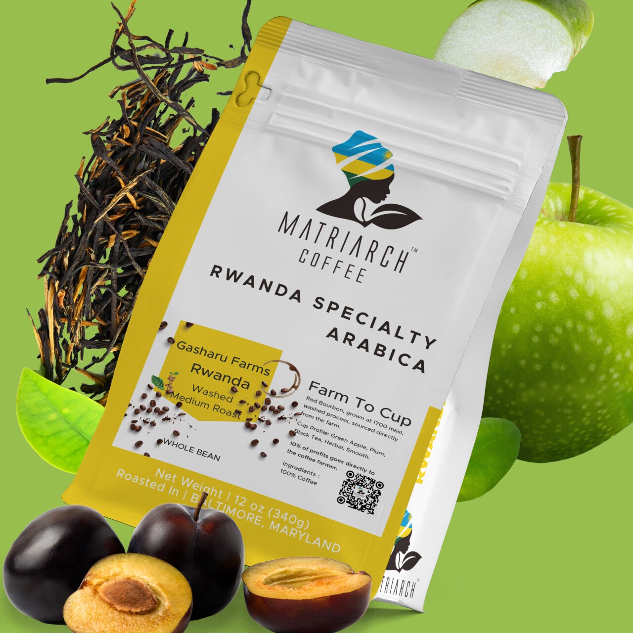 Unique taste profile from wet processed coffee