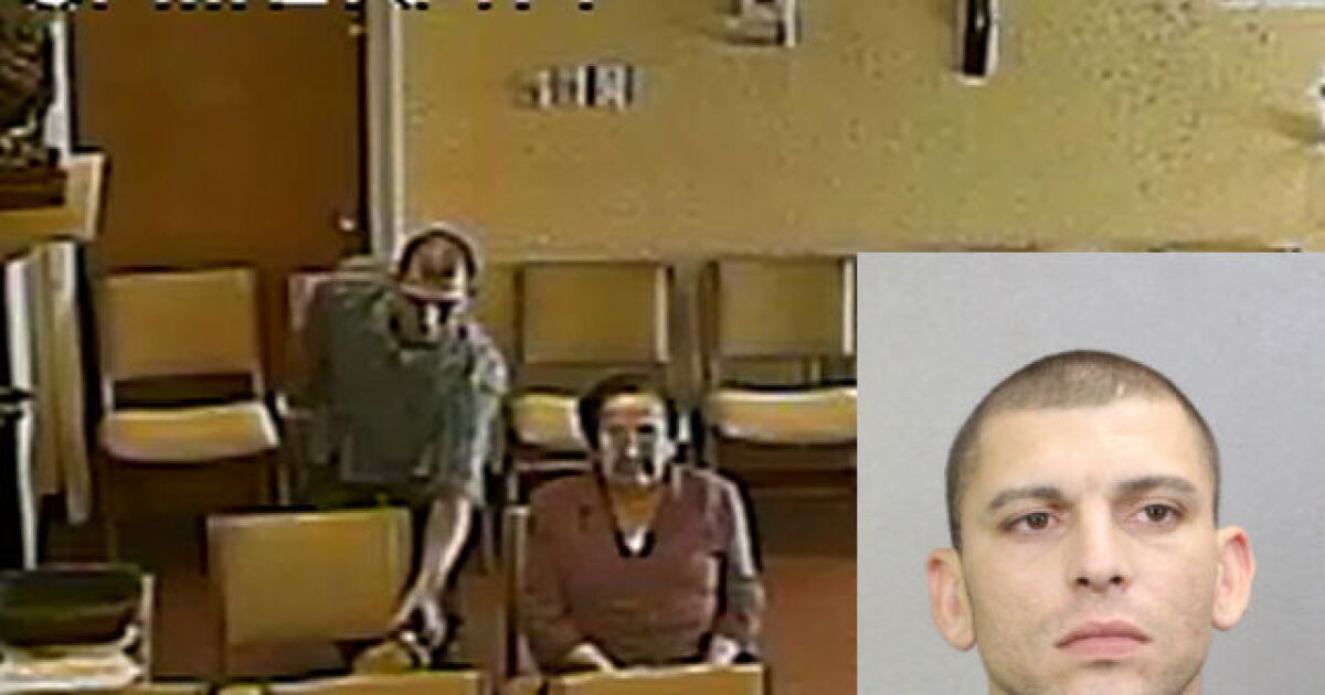 Man charged with stealing praying woman's purse
