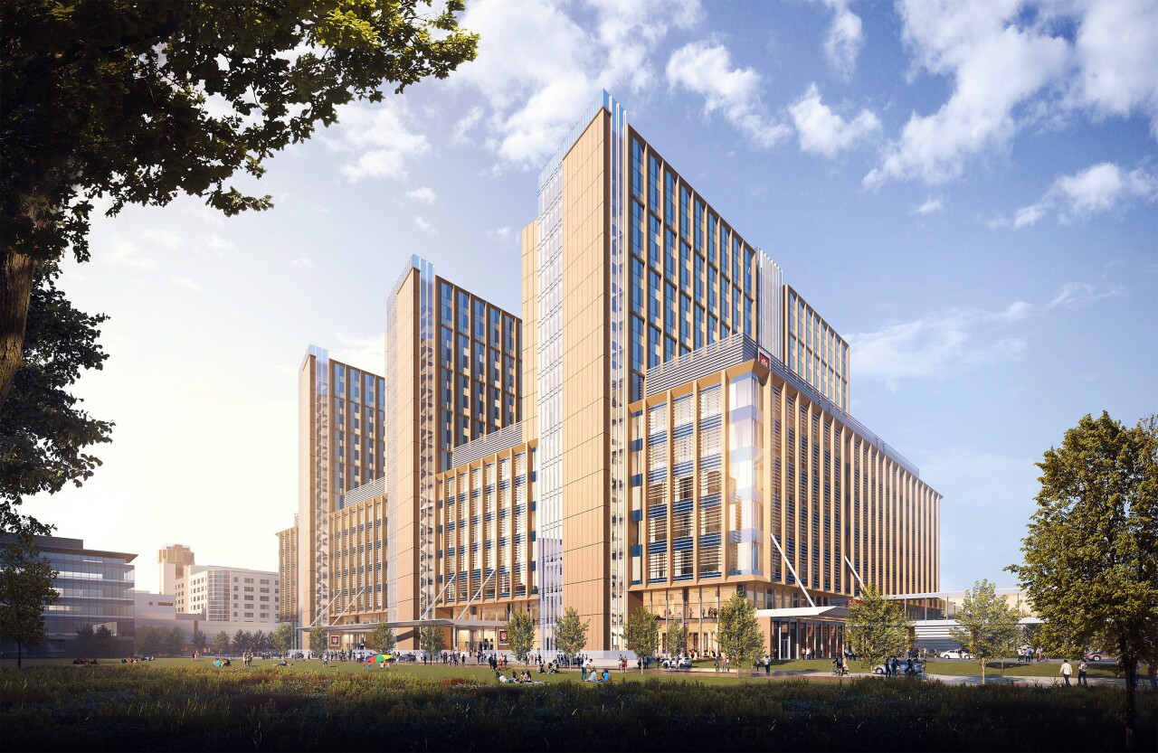 IU Health new hospital rendering day