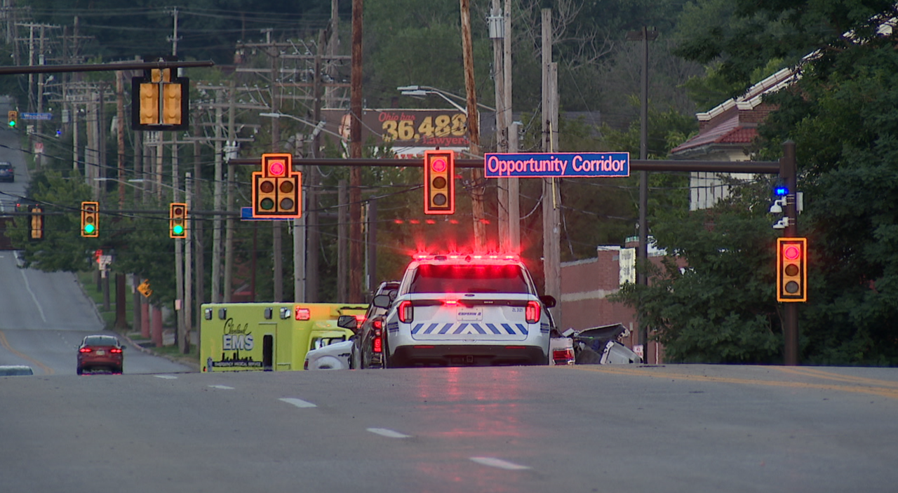 Crash on Opportunity Corridor