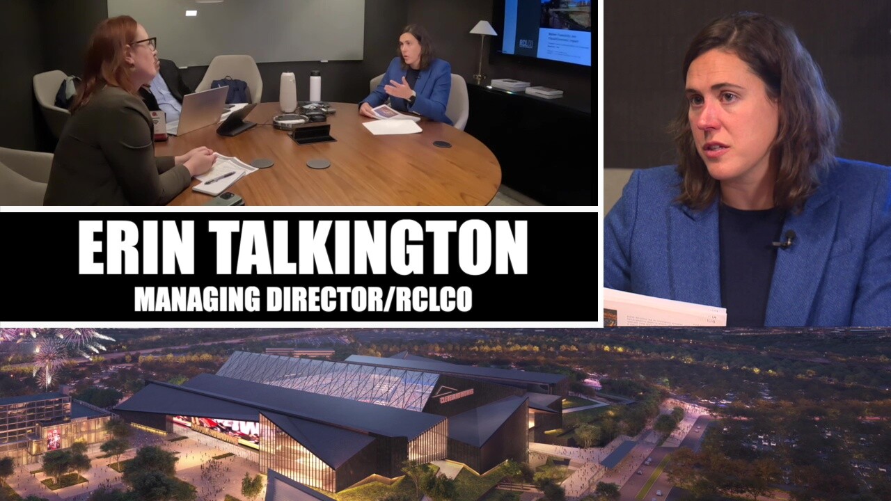 Erin Talkington of RCLCO talks to News 5 reporter Michelle Jarboe about the Brook Park stadium proposal and the prospect of bringing more events to Northeast Ohio.