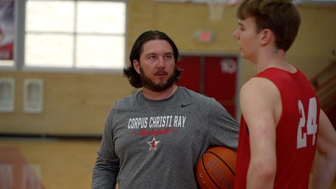 Ray boys basketball head coach Cody Rushing